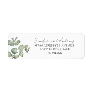 Eucalyptus Watercolor Sage Green Wedding