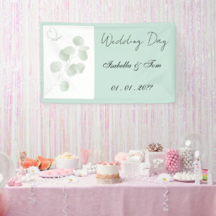 Eucalyptus Wedding Banner Boho Wedding Party