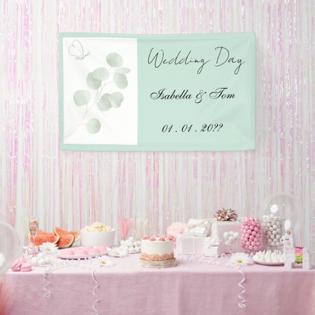 Eucalyptus Wedding Banner | Boho Wedding Party  (Party)
