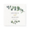 Eucalyptus Wedding Cocktail Napkin