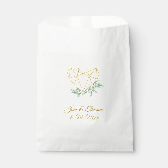 Eucalyptus Wedding Favour Bag (Front)