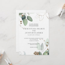 Eucalyptus Wedding Invitation