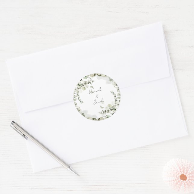 Eucalyptus Wedding Invitation Envelope Seal (Envelope)