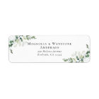 Eucalyptus Wedding Return Address Label