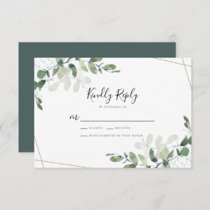 Eucalyptus Wedding RSVP Response Card