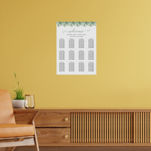Eucalyptus Wedding Seating Chart