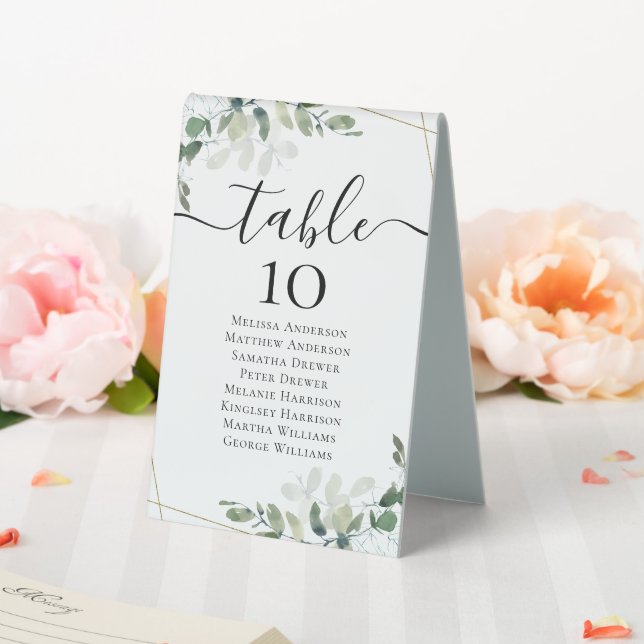 Eucalyptus Wedding Table Seating Chart (In SItu (Wedding))