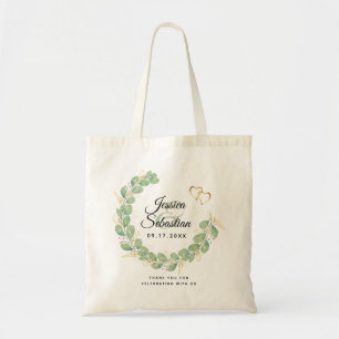 Eucalyptus Wedding Thank You Favor Tote Bag