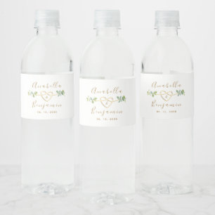 Eucalyptus Wedding  Water Bottle Label