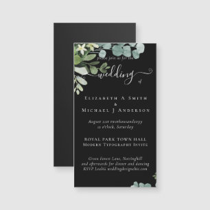 Eucalyptus Wedding Watercolor Greenery Invitations