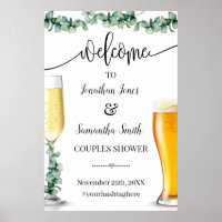 Eucalyptus Welcome Couples Shower Bubbles & Brews