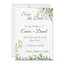 Eucalyptus & White Florals Botanical Wedding