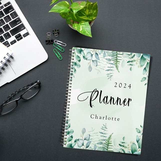 Eucalyptus woodland ferns greenery 2023 planner (Creator Uploaded)
