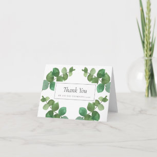 Eucalyptus Woodland Wedding Thank You Card