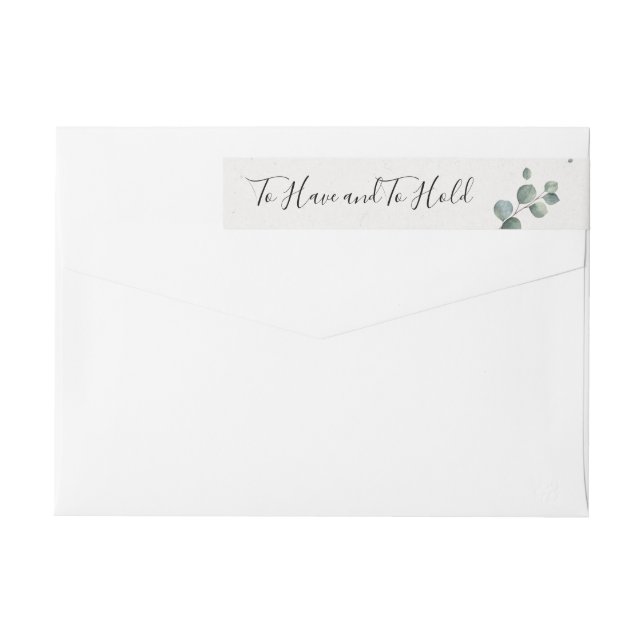 Eucalyptus Wrap Around Return Address Label (Back)