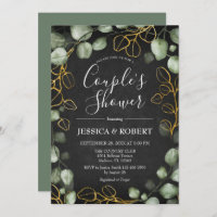 Eucalyptus Wreath Chalkboard Couples Shower