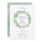 Eucalyptus Wreath Wedding Invitation