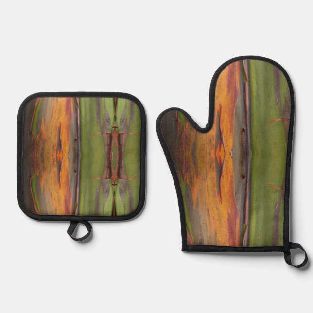 Eucaplipto Oven Mitt & Pot Holder Set (Front)