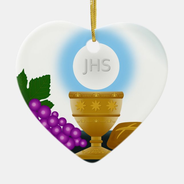 eucharist ceramic tree decoration (Front)