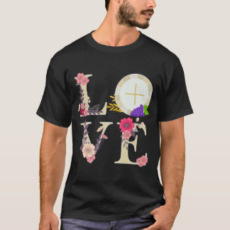 Eucharist Host Catholic 1st Holy Communion Gifts f T-Shirt