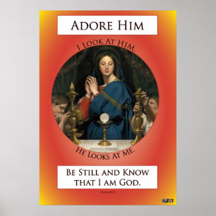 Eucharistic Adoration Poster