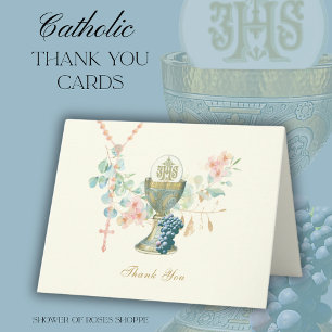 Eucharistic Chalice First Communion Ordination Holiday Card