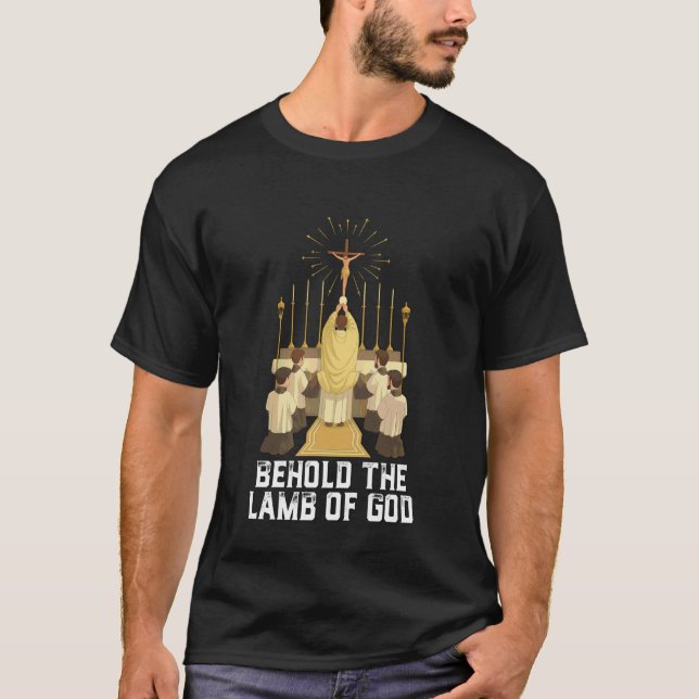 Eucharistic Consecration Traditional Latin Mass Ca T-Shirt (Front)