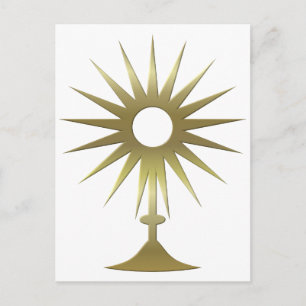 Eucharistic Monstrance Postcard