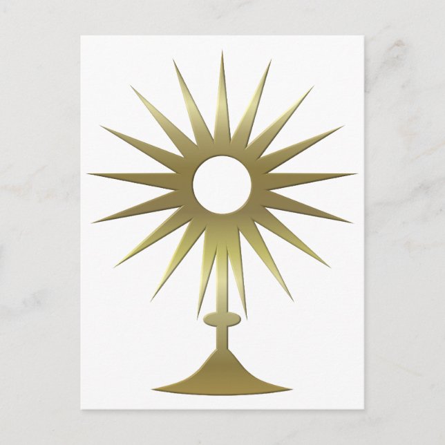 Eucharistic Monstrance Postcard (Front)