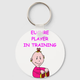 euchre baby key ring