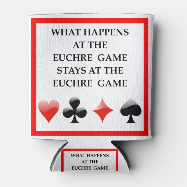 EUCHRE CAN COOLER (Front)