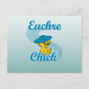 Euchre Chick #3 Postcard