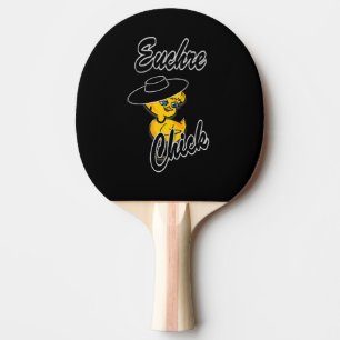 Euchre Chick #4 Ping Pong Paddle