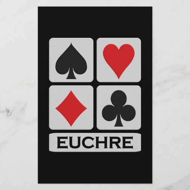 Euchre flyer - customise! (Front)