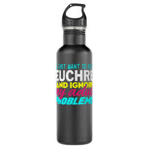 Euchre Funny Premium  710 Ml Water Bottle