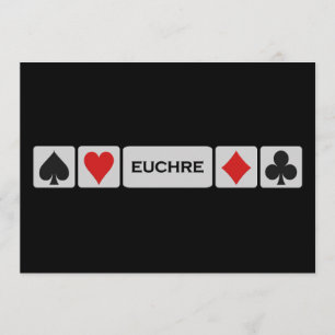 Euchre invitation - customize