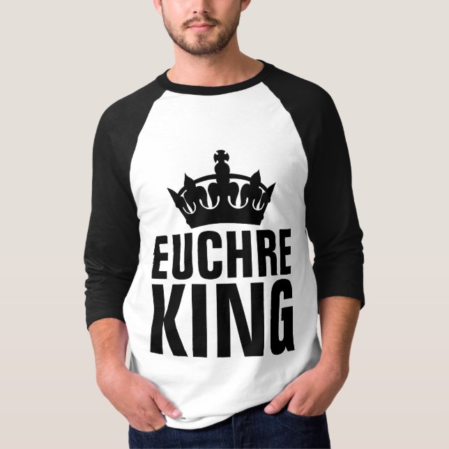 EUCHRE KING Men's T-Shirts (Front)
