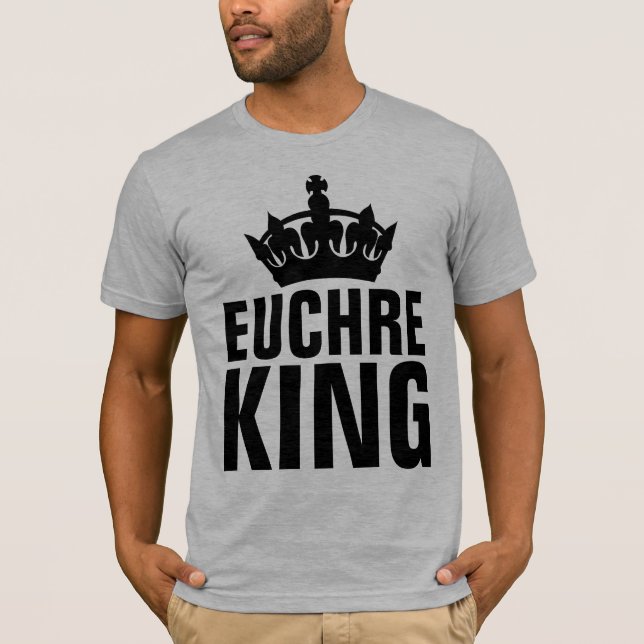 EUCHRE KING Men's T-Shirts (Front)
