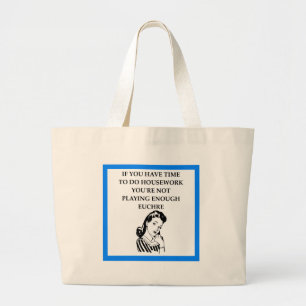EUCHRE LARGE TOTE BAG