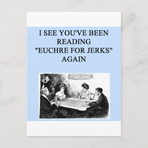 EUCHRE POSTCARD