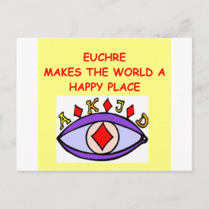 euchre postcard