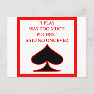 EUCHRE POSTCARD