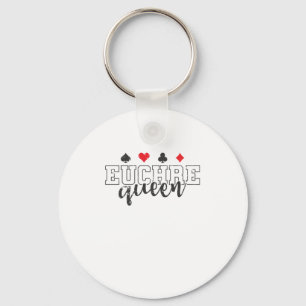 Euchre Queen Kartenspiel Spielkarten Key Ring