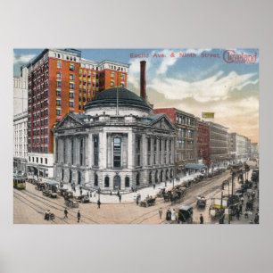 Euclid Ave, Cleveland, 1916 Vintage Poster