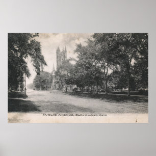 Euclid Ave., Cleveland, Ohio 1906 Vintage Poster
