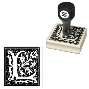 Euclid Capital Letter L Rubber Stamp
