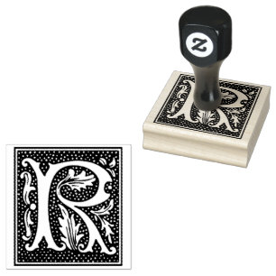 Euclid Capital Letter R Rubber Stamp