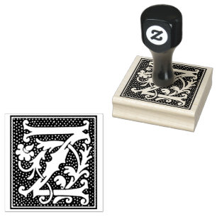 Euclid Capital Letter Z Rubber Stamp