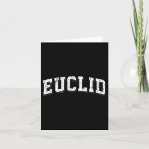 Euclid Ohio Vintage Athletic Sports B&w Print Card