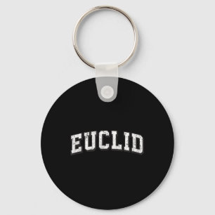 Euclid Ohio Vintage Athletic Sports B&w Print Key Ring
